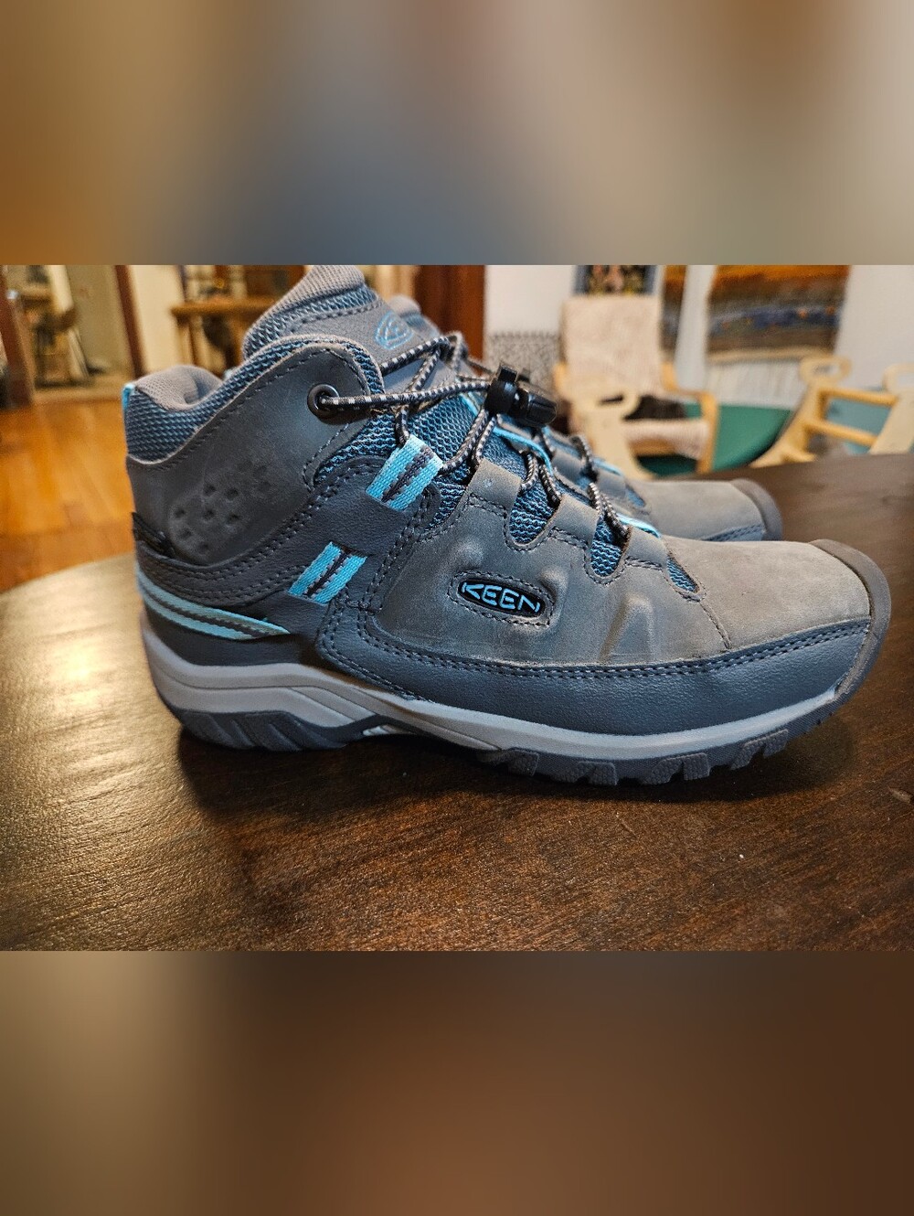 KEEN Kids' Targhee Mid Waterproof hiking boots